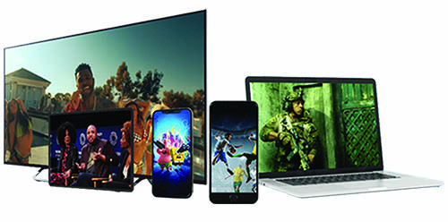 OTT streaming experience across TV, tablet, and mobile devices